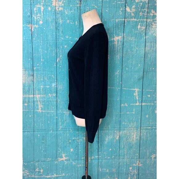 A new day buttoned long sleeves black cardigan size XS - Picture 6 of 9